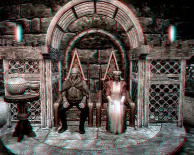Royal Wedding Couple from Solitude in Anaglyphic 3D - Nexus Mods
