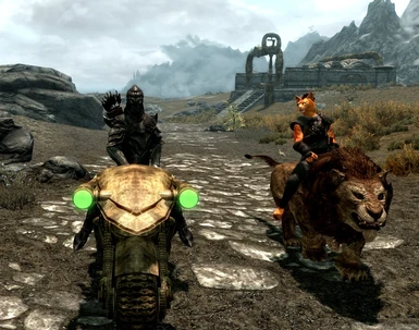 Race between a Dwarven Motorcycle and a Big Cat