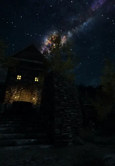 Riften At Night And Milky Way At Skyrim Nexus Mods And Community