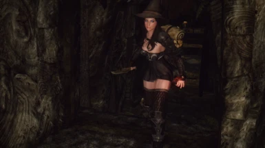 Serana outfitted herself