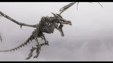 Soaring through the sky - Enhanced HD Dragon Bones at Skyrim Nexus