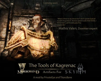 The Tools of Kagrenac Promo Poster 1 - Mathis Valen