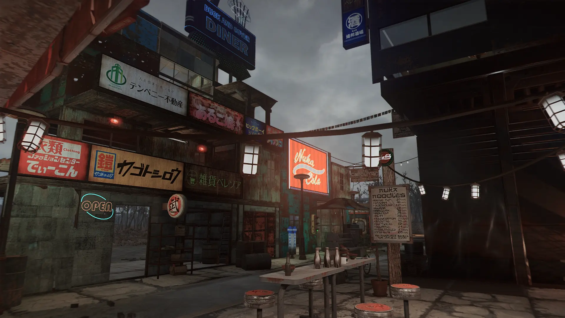 A Cyberpunk street WIP at Fallout 4 Nexus - Mods and community