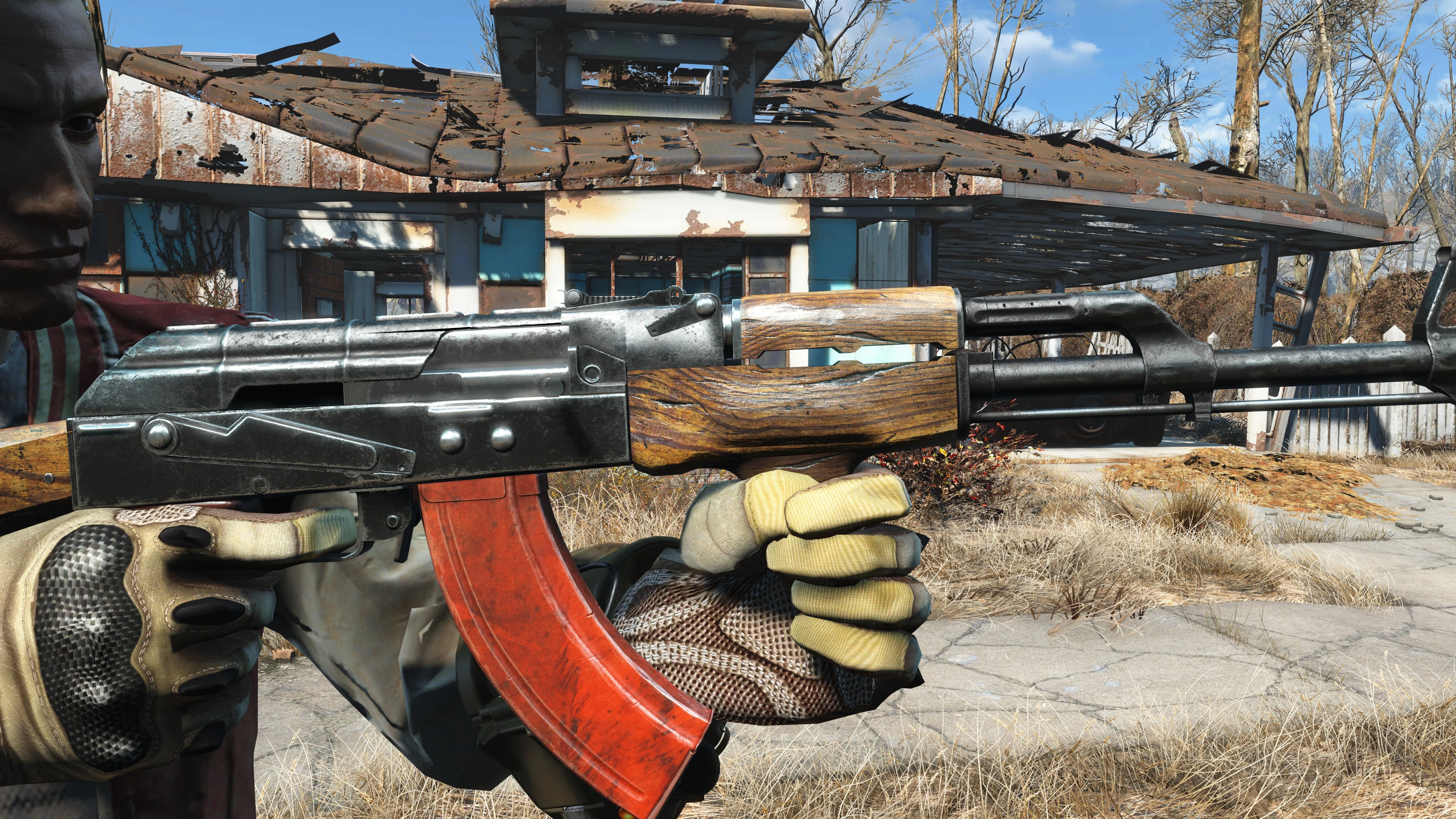 Fallout 4 manwell rifle set фото 15