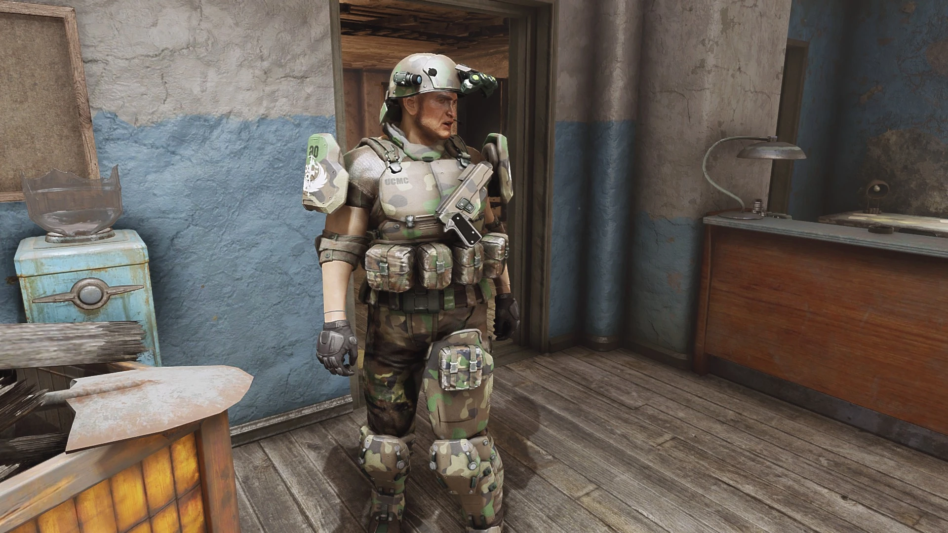 Fallout 4 боевой костюм бостонской полиции фото 16