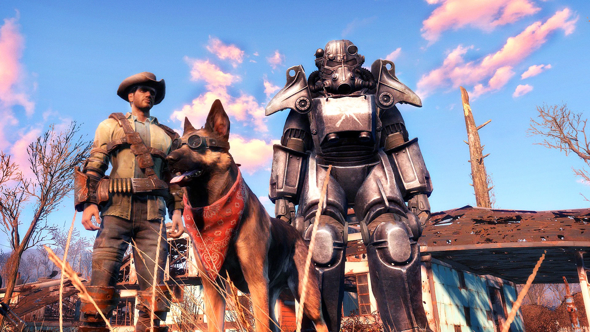 My power armor and dog at Fallout 4 Nexus - Mods and community