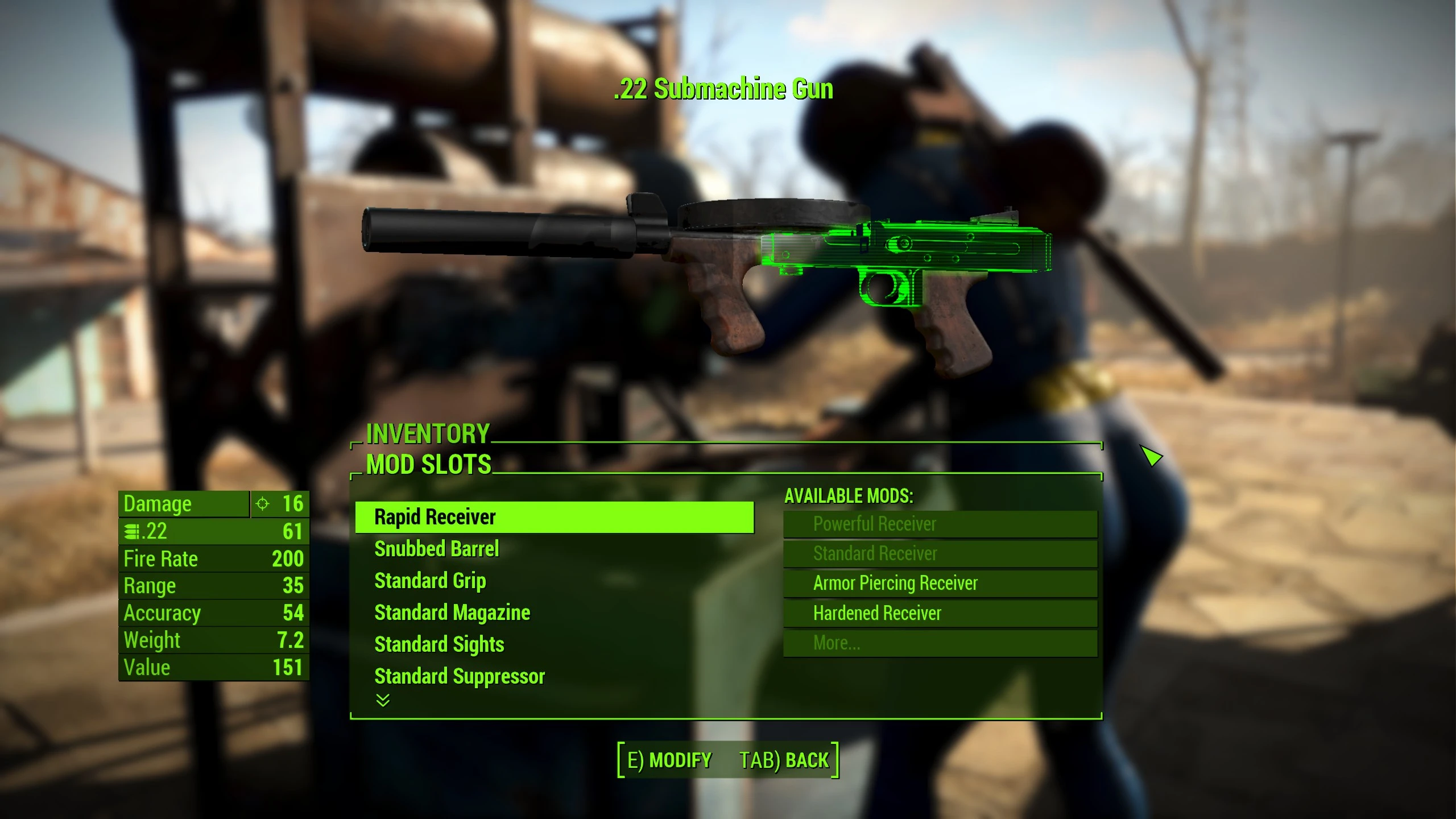 American 180 - 22 SMG - Vanillafied at Fallout 4 Nexus - Mods and community