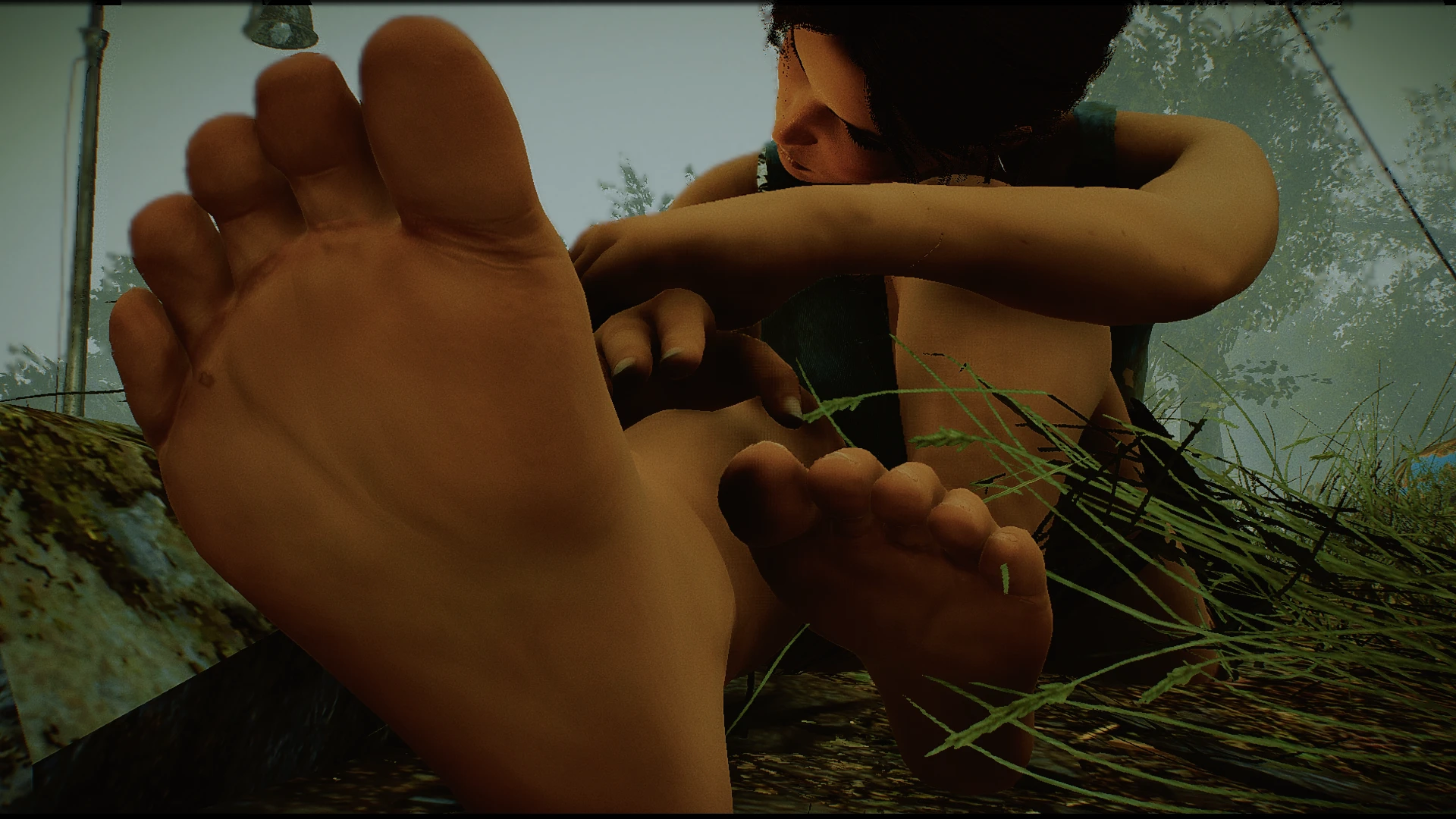 Lara croft feet