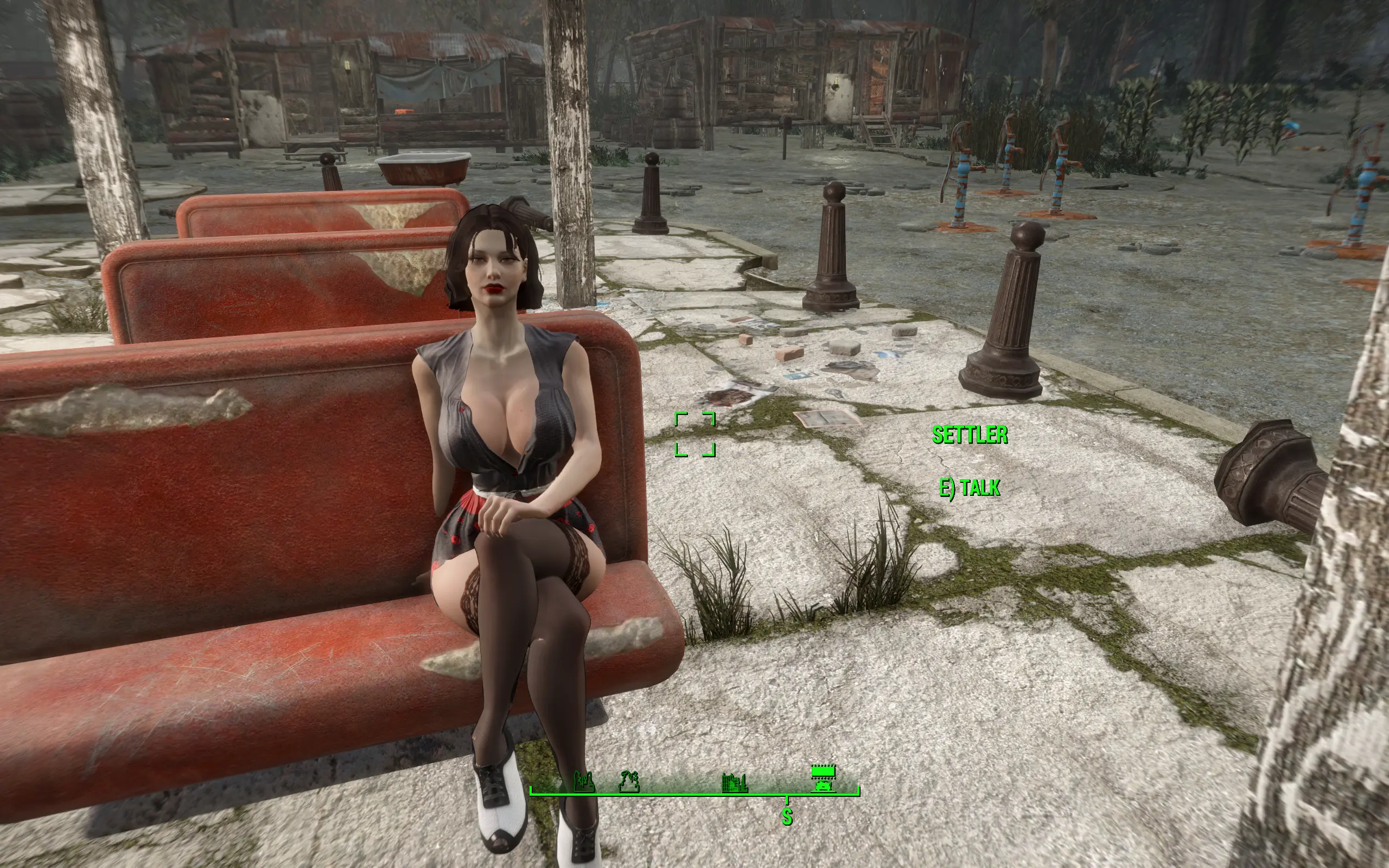 And the obligatory view of a hot chick that everyone seems to enjoy above  all else at Fallout 4 Nexus - Mods and community