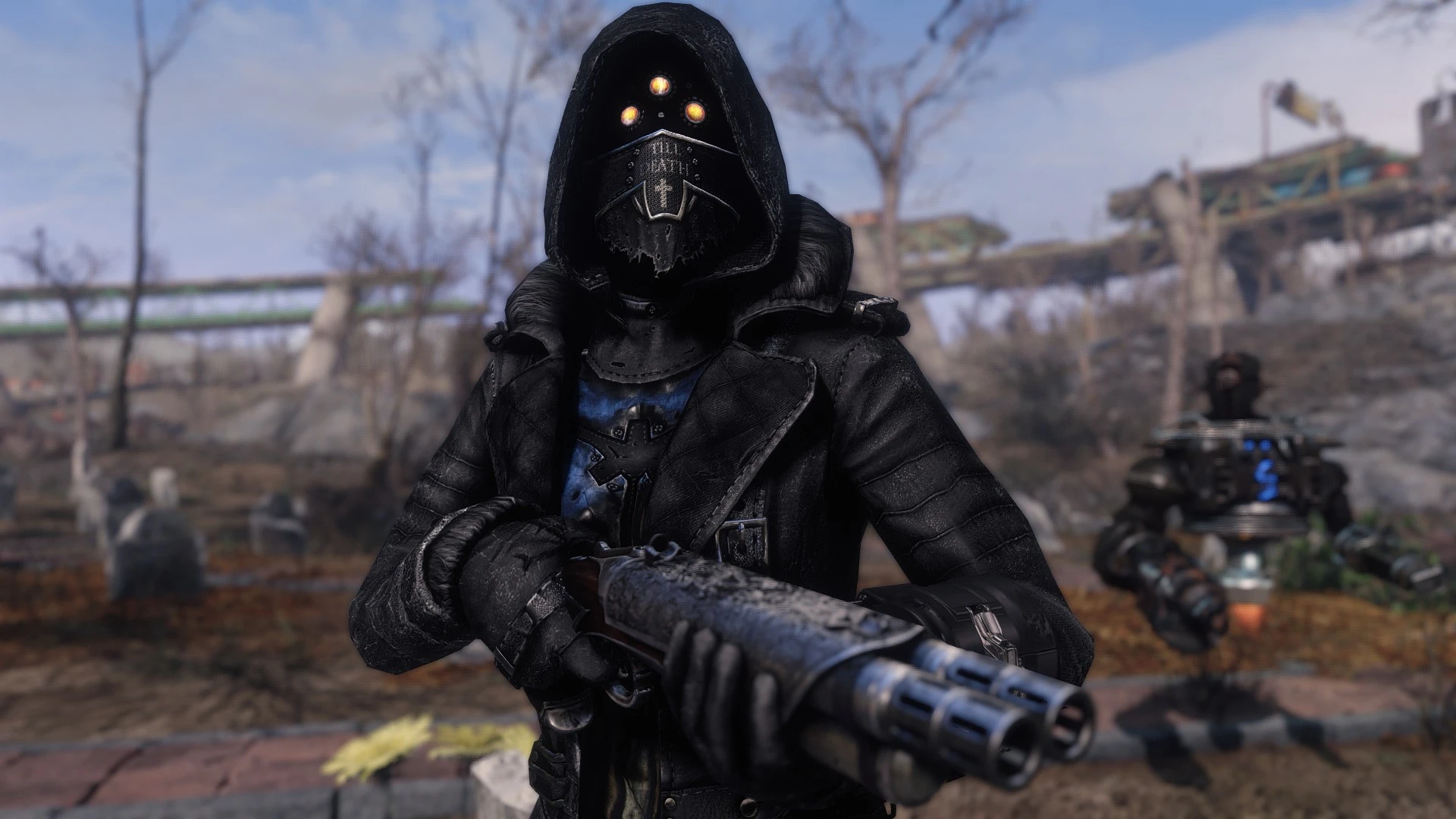 Fallout 4 черный плащ фото 8