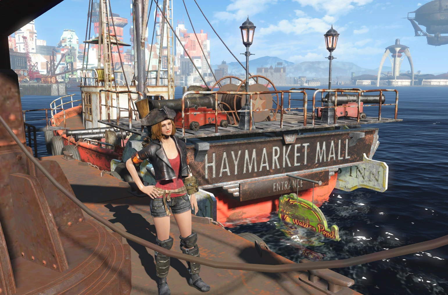Fallout 4 боевые лодки яхты корабли создай свой собственный флот фото 29