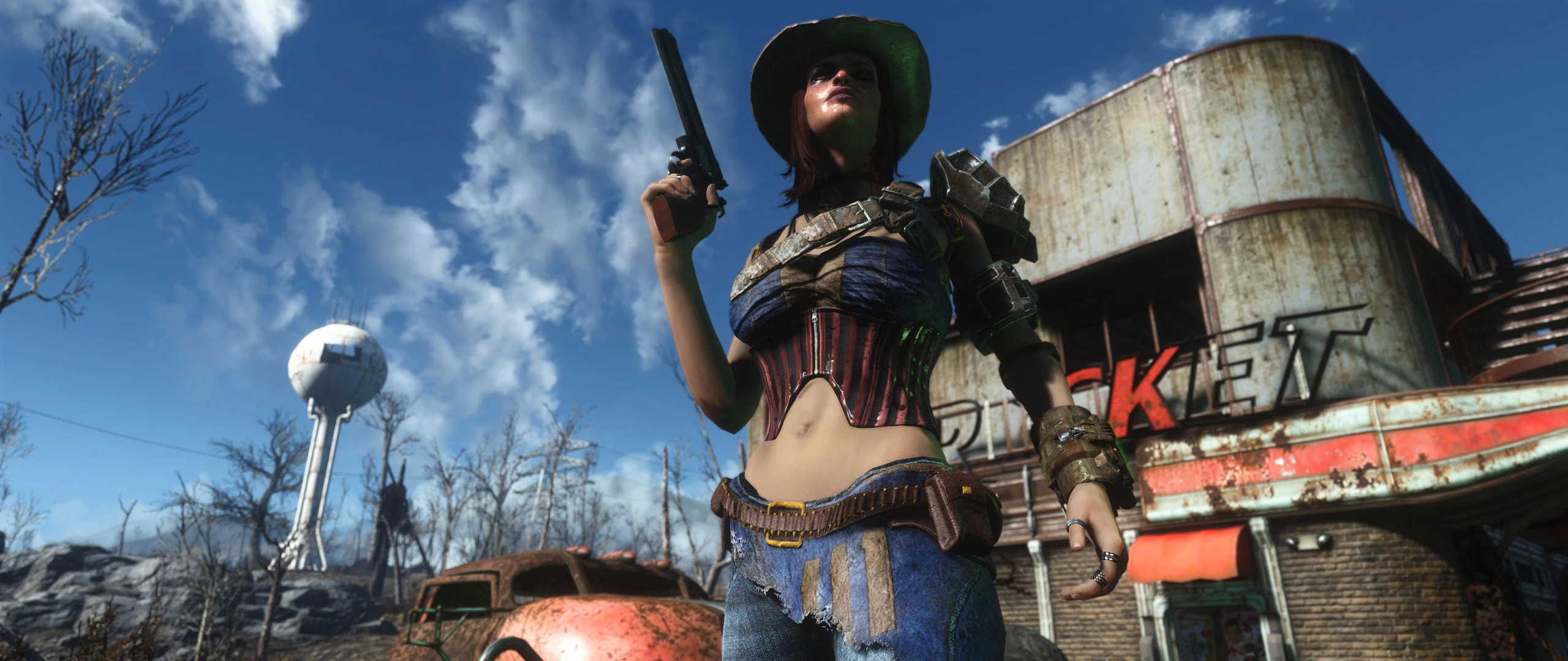 My version of fussionzz97 gunslinger outfit at fallout 4 nexus mods