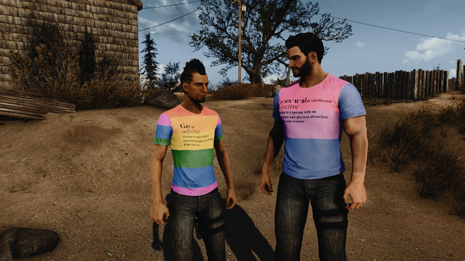fallout 4 gay pride rainbow puddles