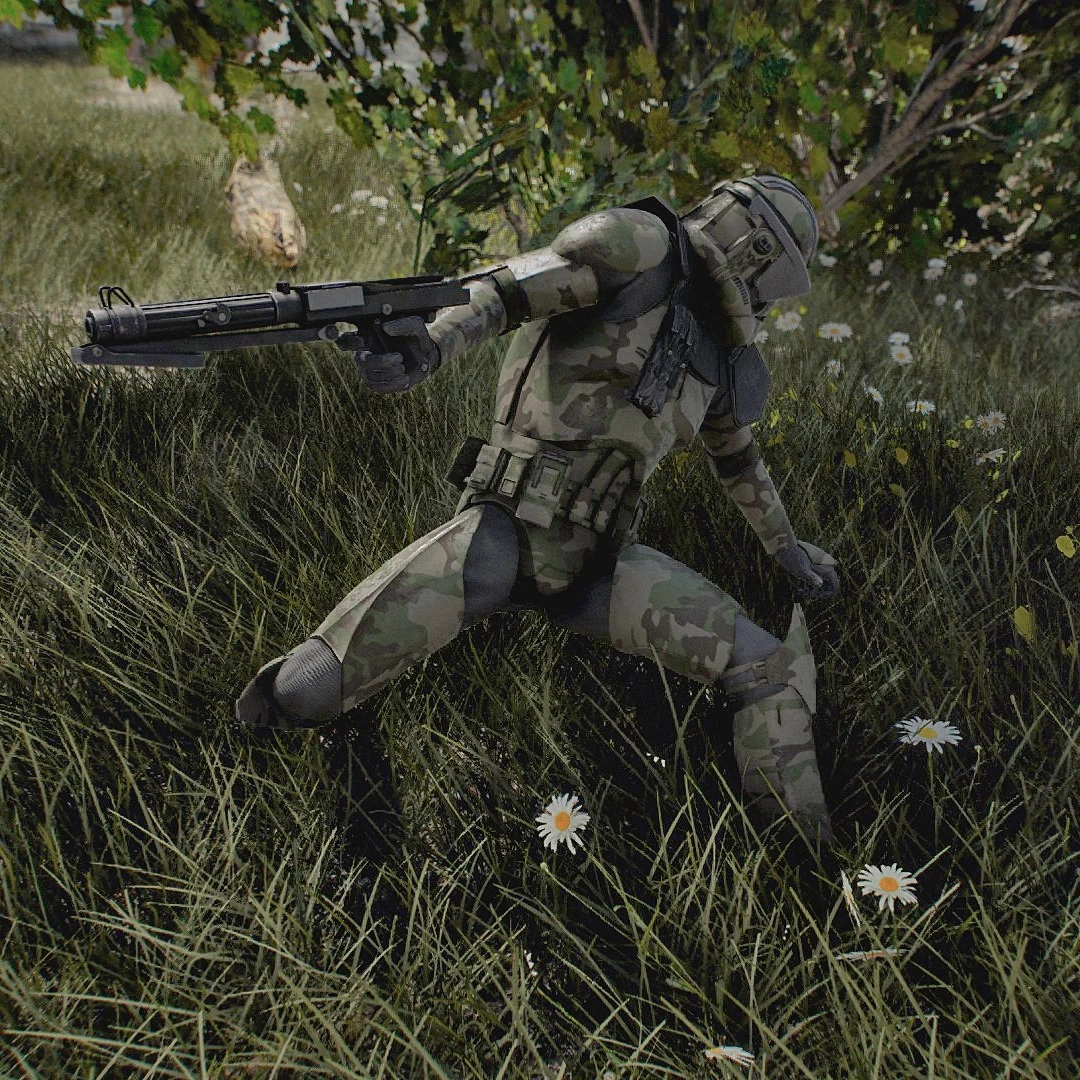 camouflage clone trooper