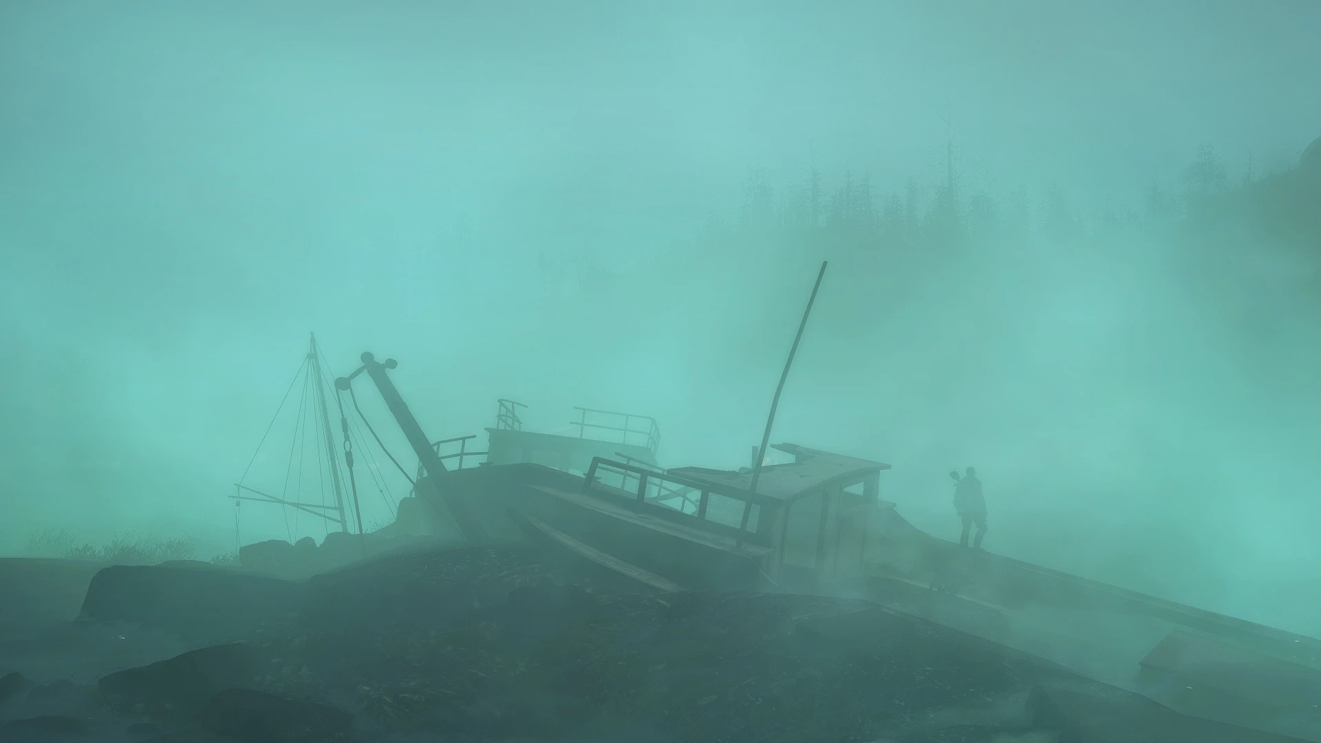 Fallout 4 far harbor как отключить туман фото 91