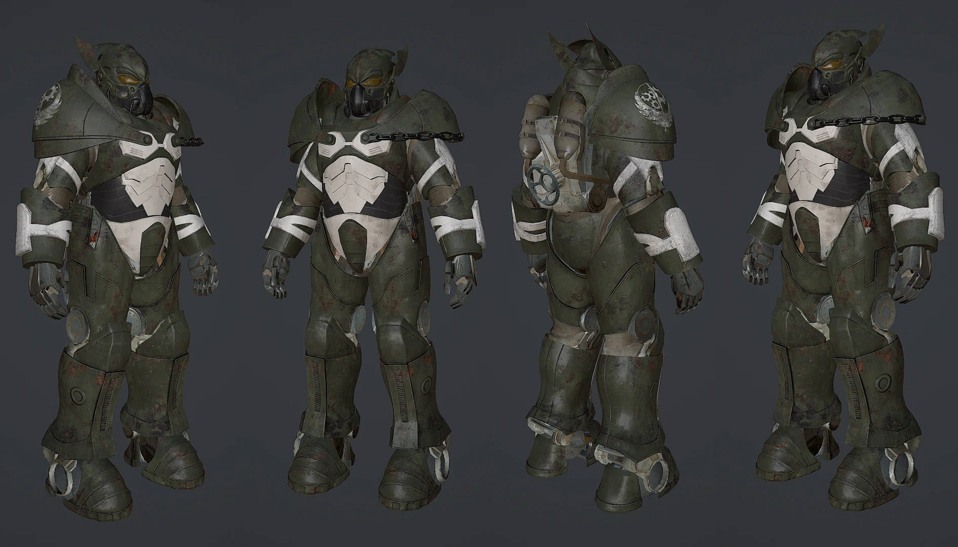 Fallout 4 power armor red фото 60