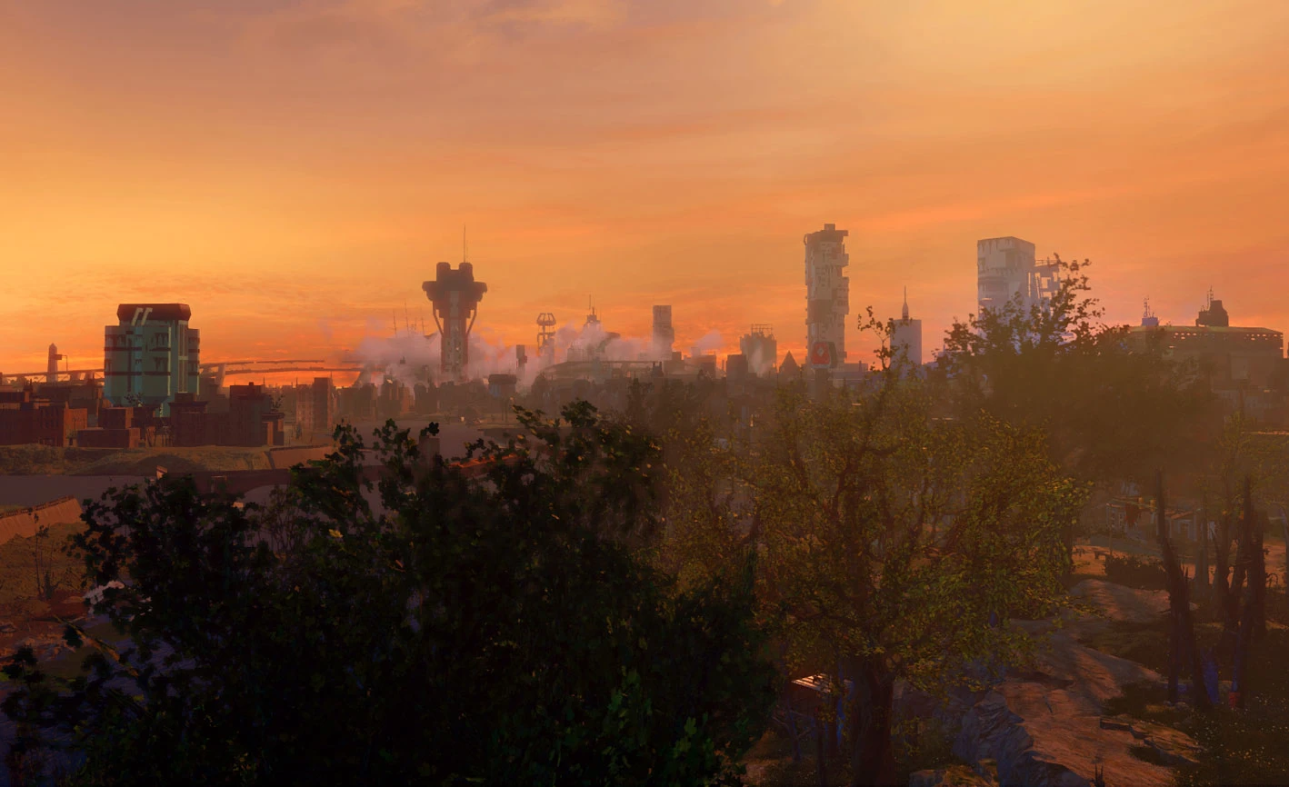 Boston Skyline At Sunrise At Fallout 4 Nexus Mods And Community