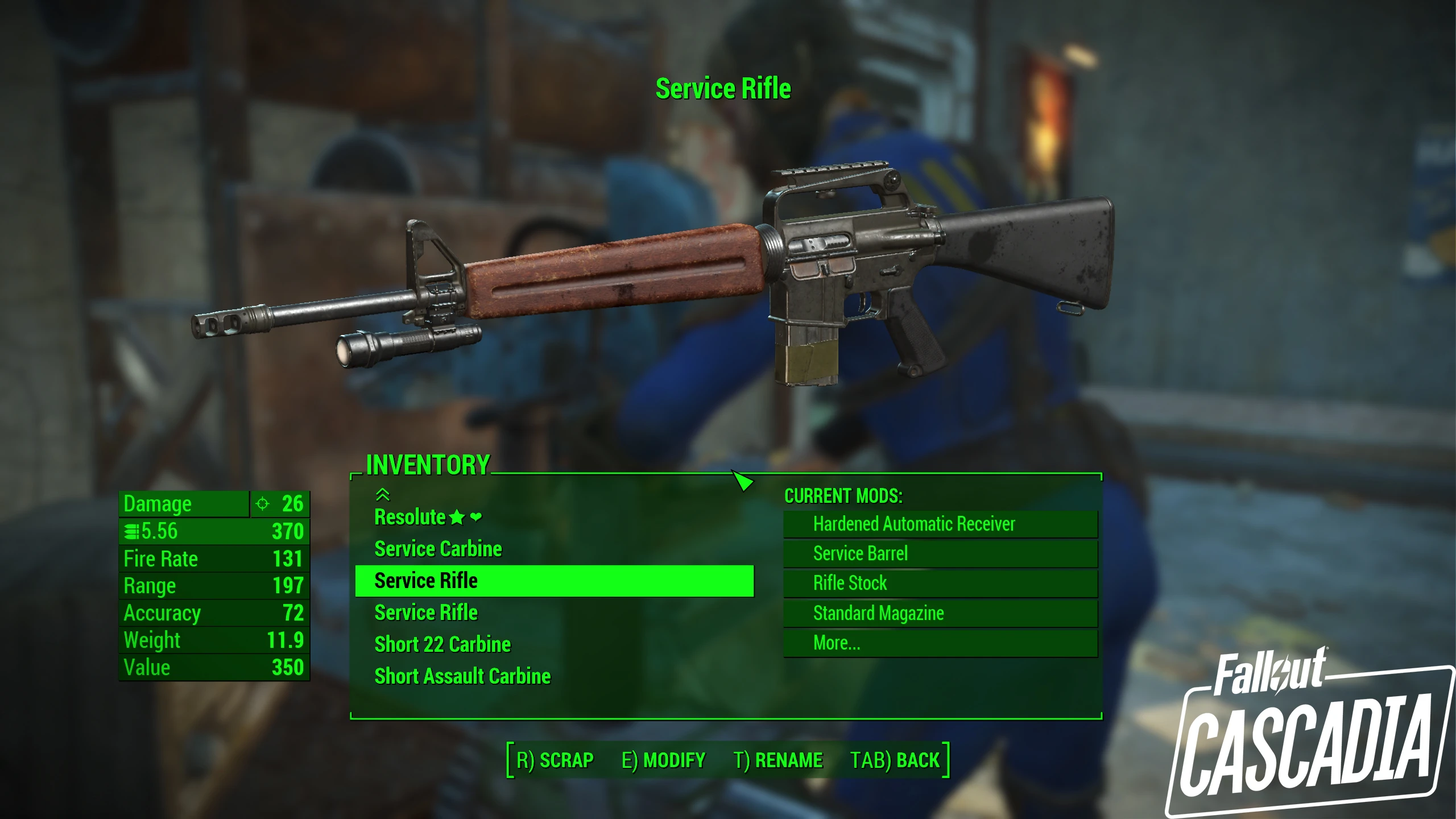 service rifle mod fallout 4