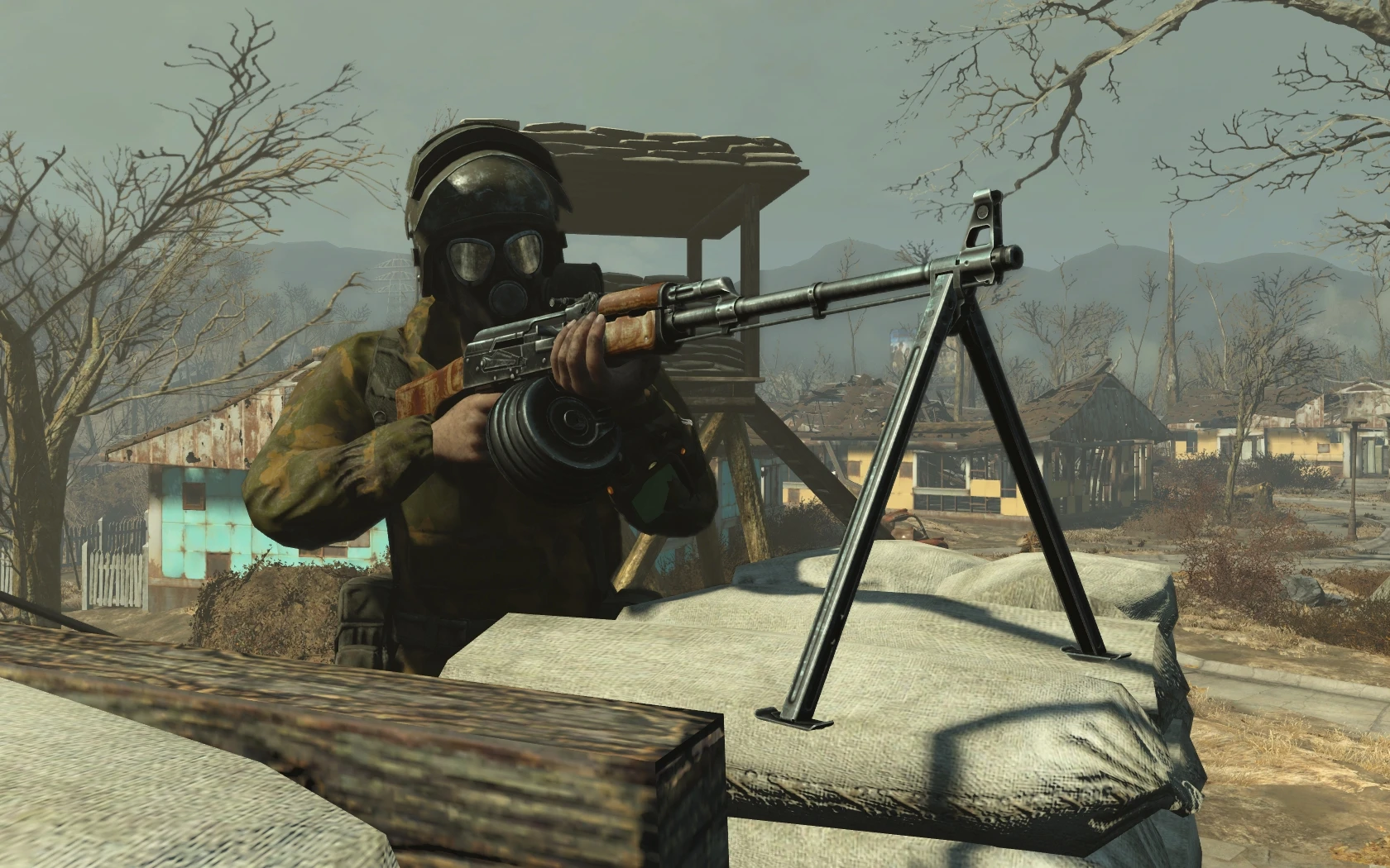 Fallout 4 стационарный пулемет фото 108