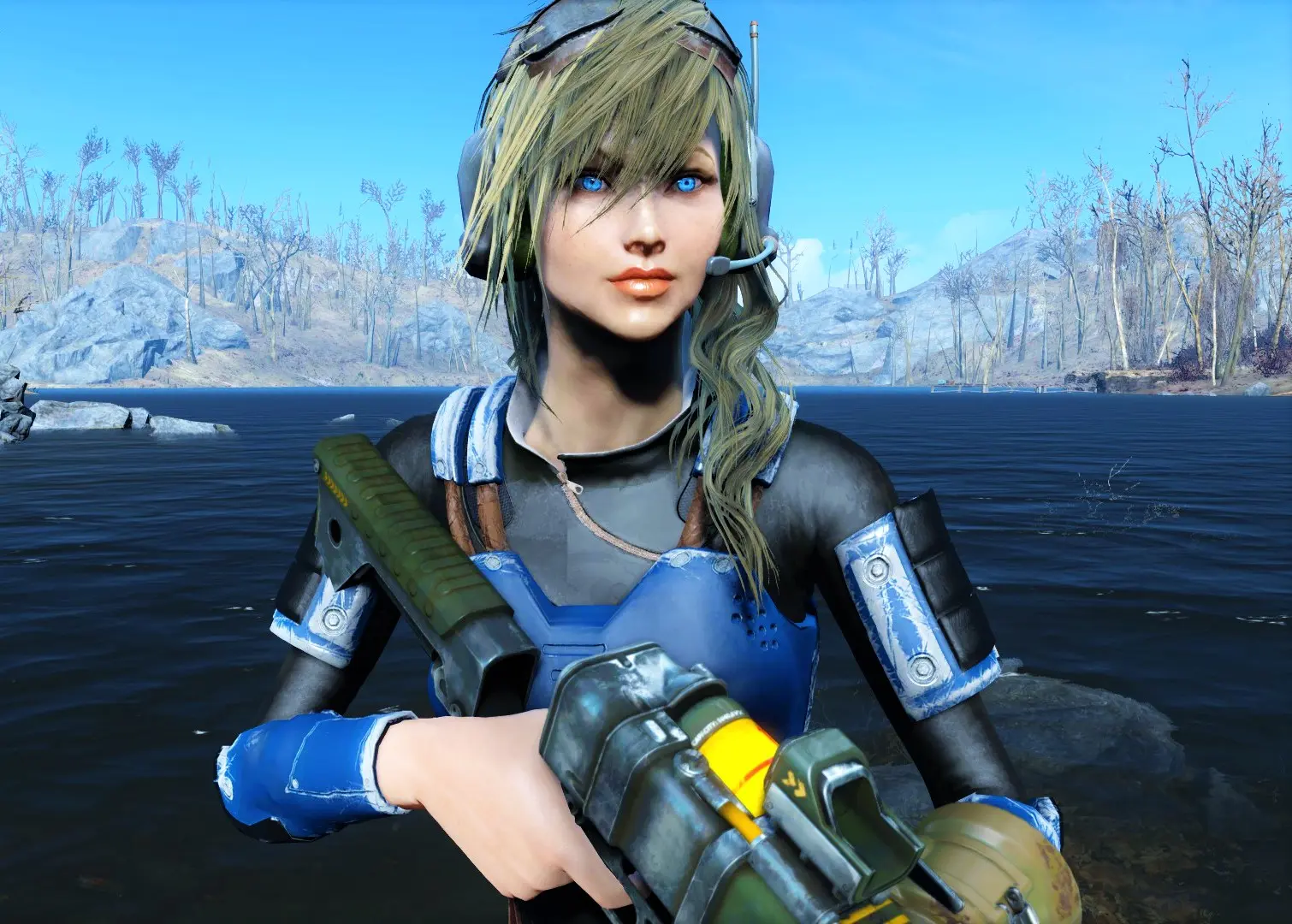 Blue Hair Mod for Fallout 4 - wide 5