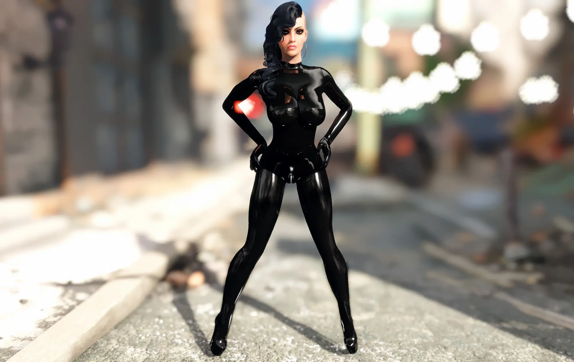 Fallout 4 latex suit (120) фото