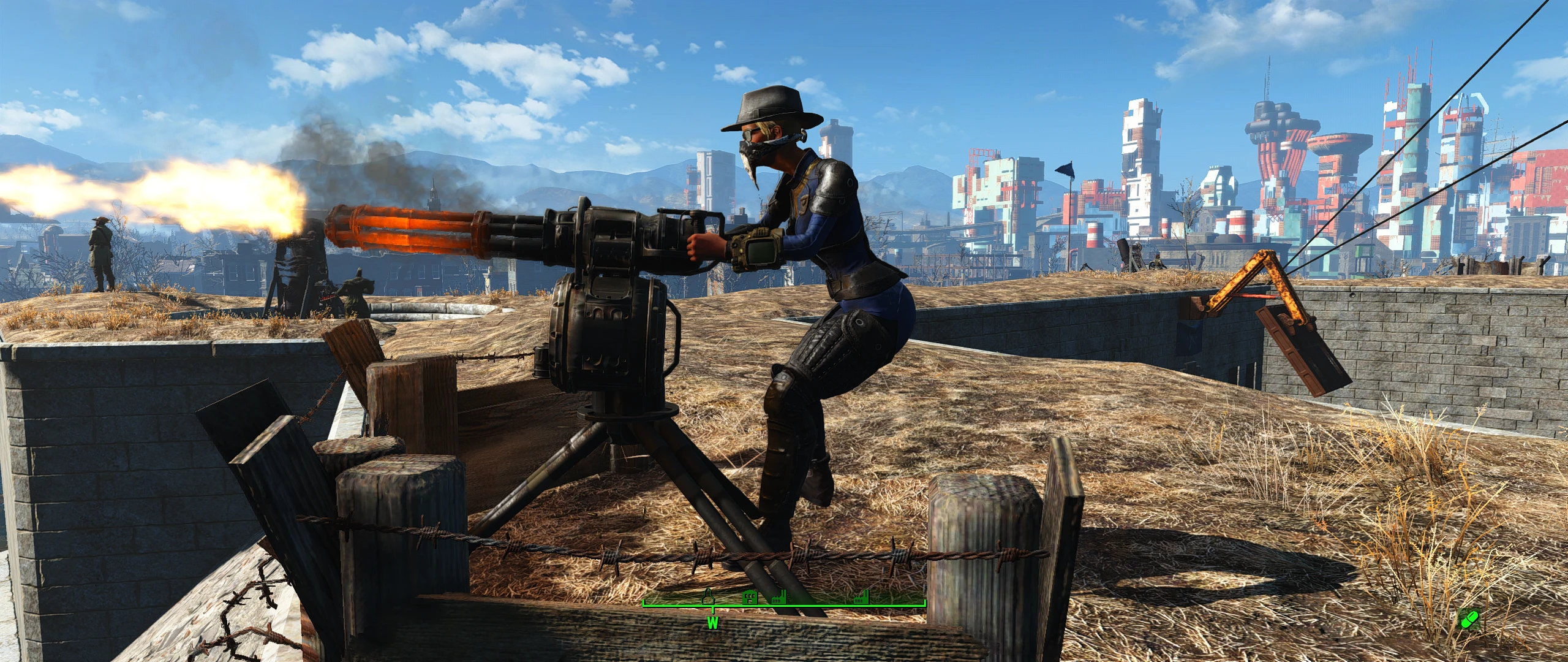 Fallout 4 стационарный пулемет (120) фото