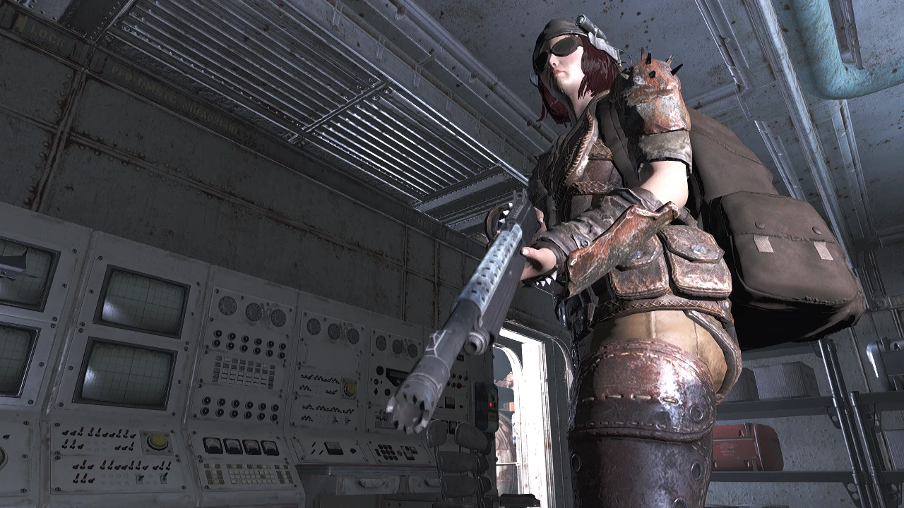 Cait with Modified Hunting Shotgun at Fallout 4 Nexus - Mods and