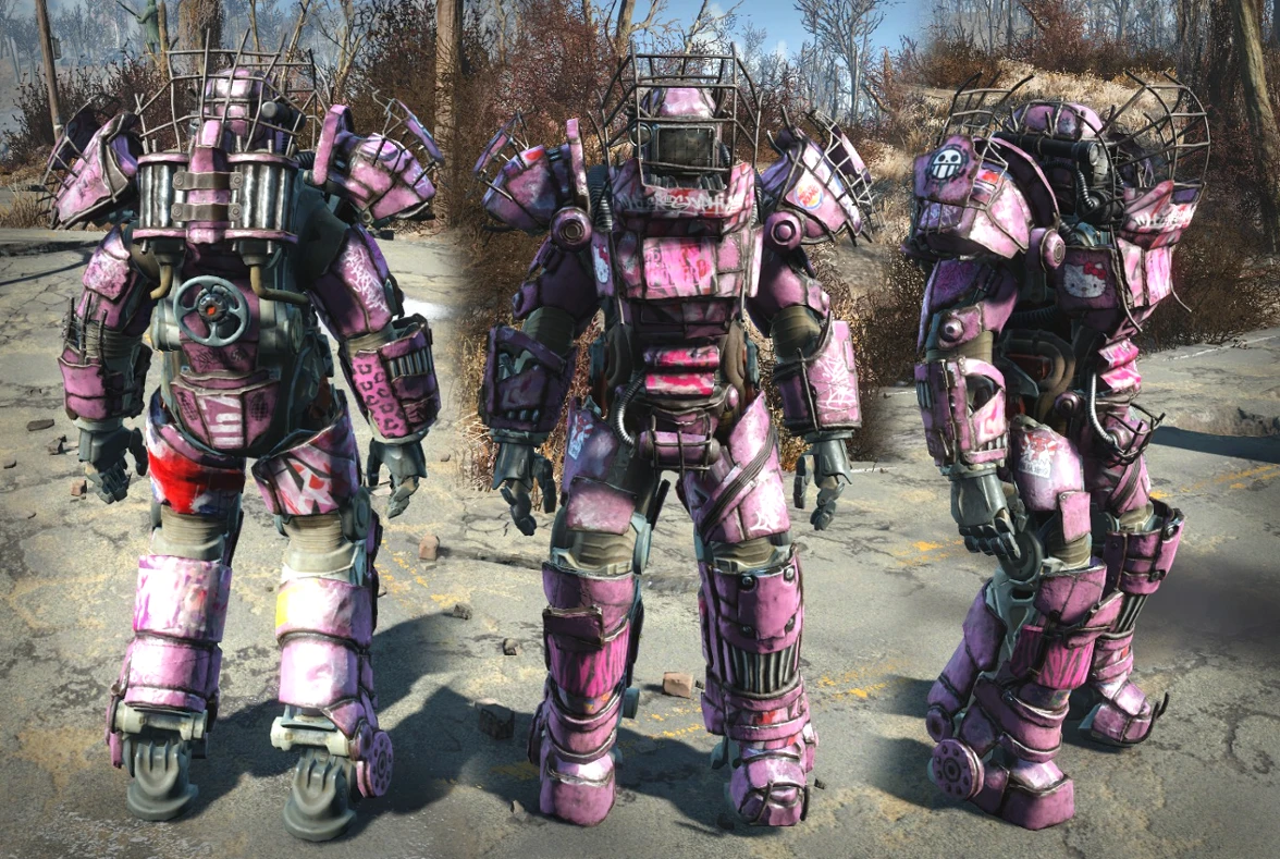 pink raider armor.