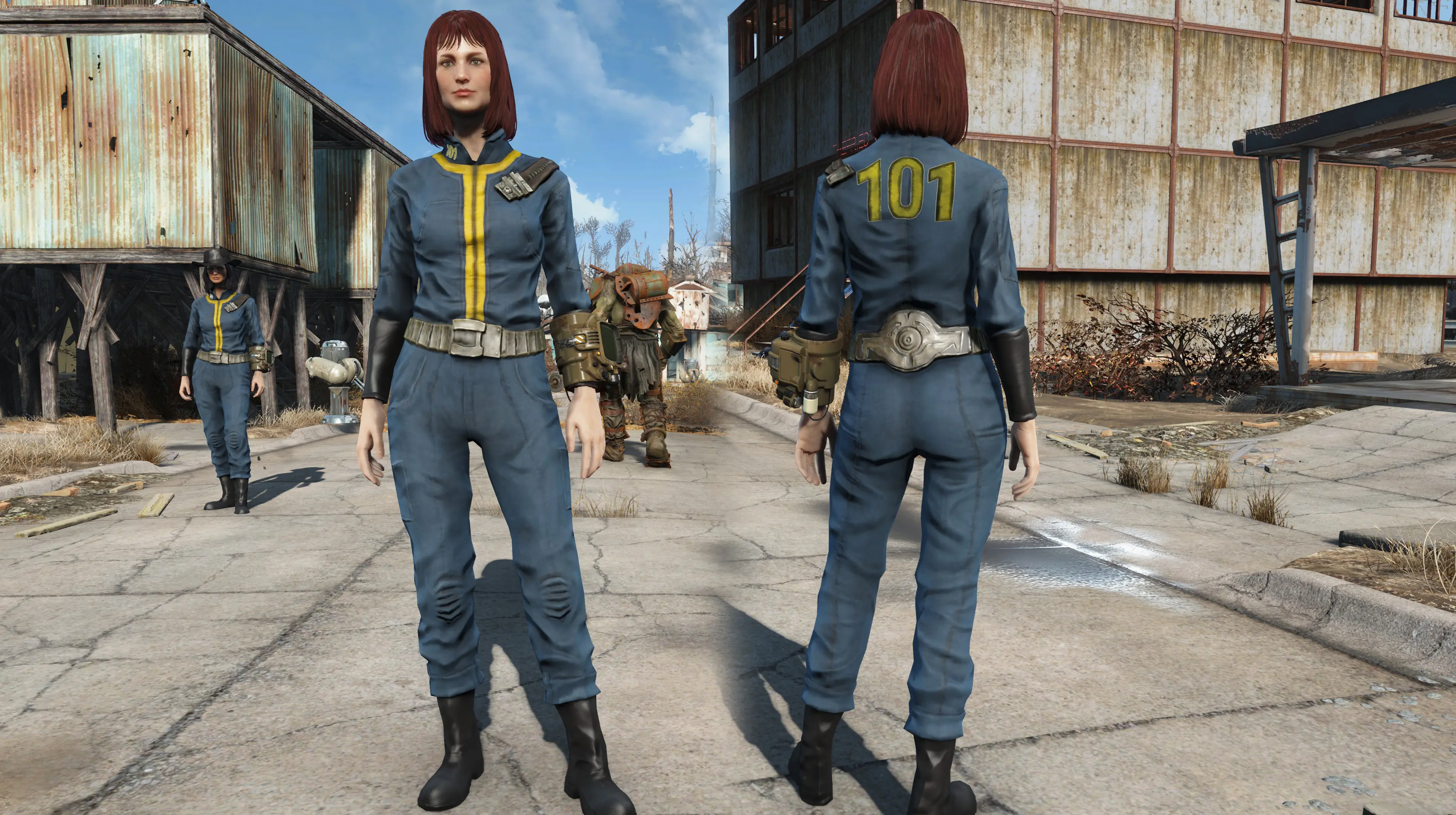 Classic and Fallout 4 style vault suits Back at Fallout New Vegas