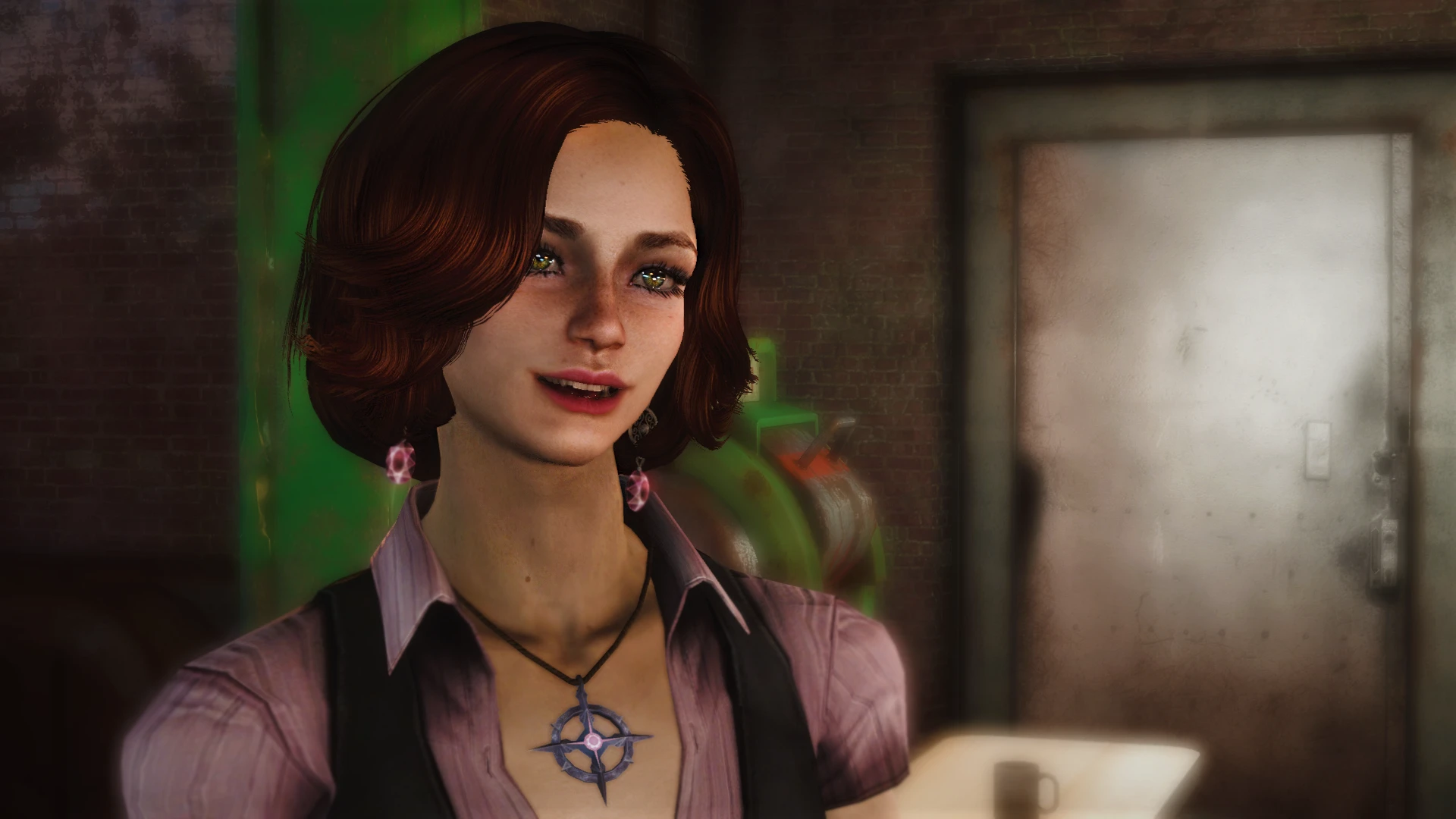 Diamond-City lights is in her eyes at Fallout 4 Nexus - Mods and community