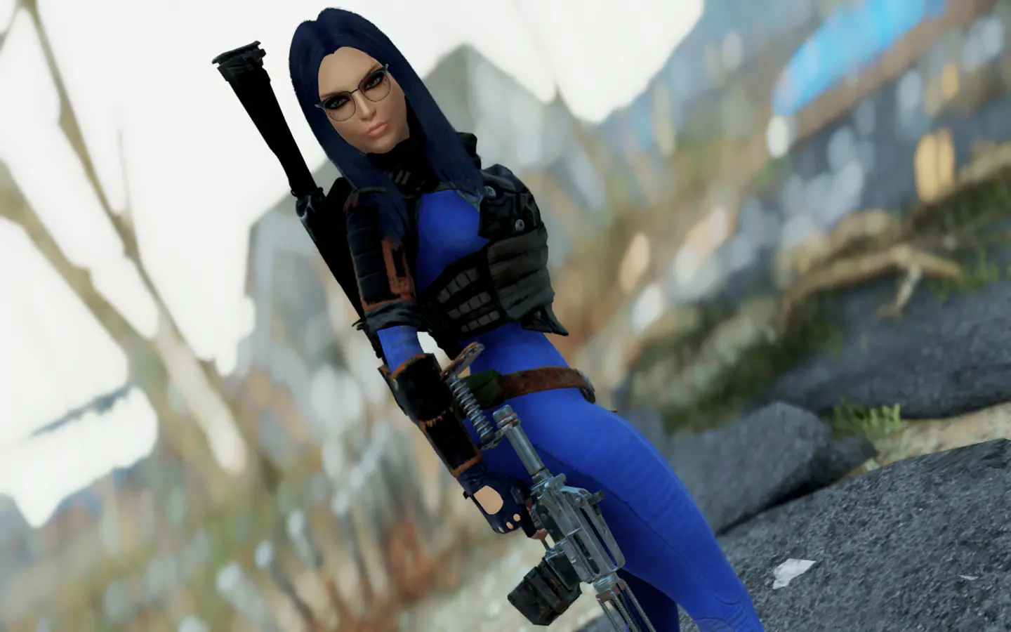 Blue Hair Mod for Fallout 4 - wide 4