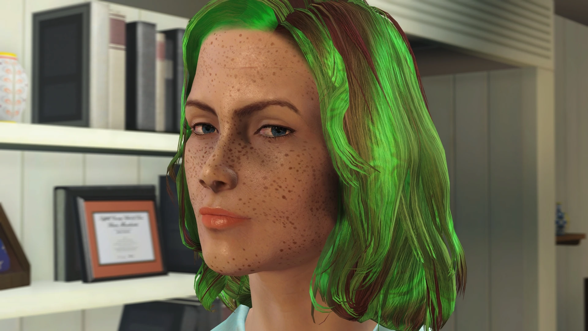 animated hair fallout 4
