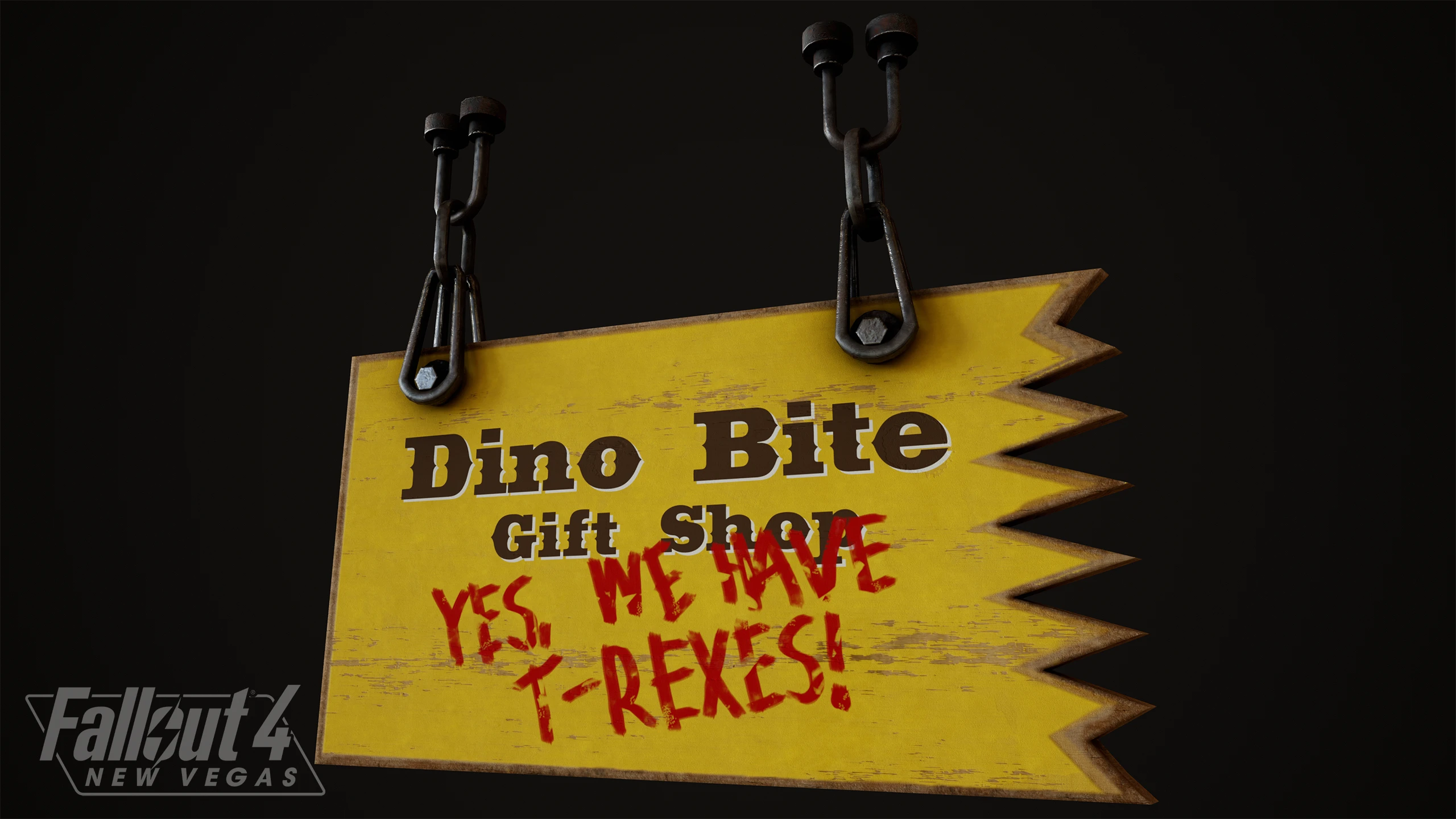 Wip F4nv Novac Dino Bite T Shop Sign At Fallout 4 Nexus Mods And