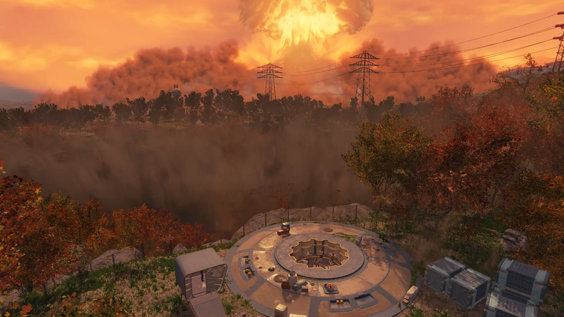 the epicenter of the explosion Glowing Sea at Fallout 4