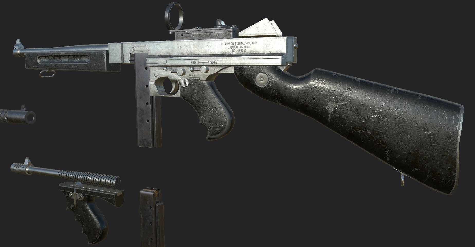 WARS WIP - Thompson SMG 12.