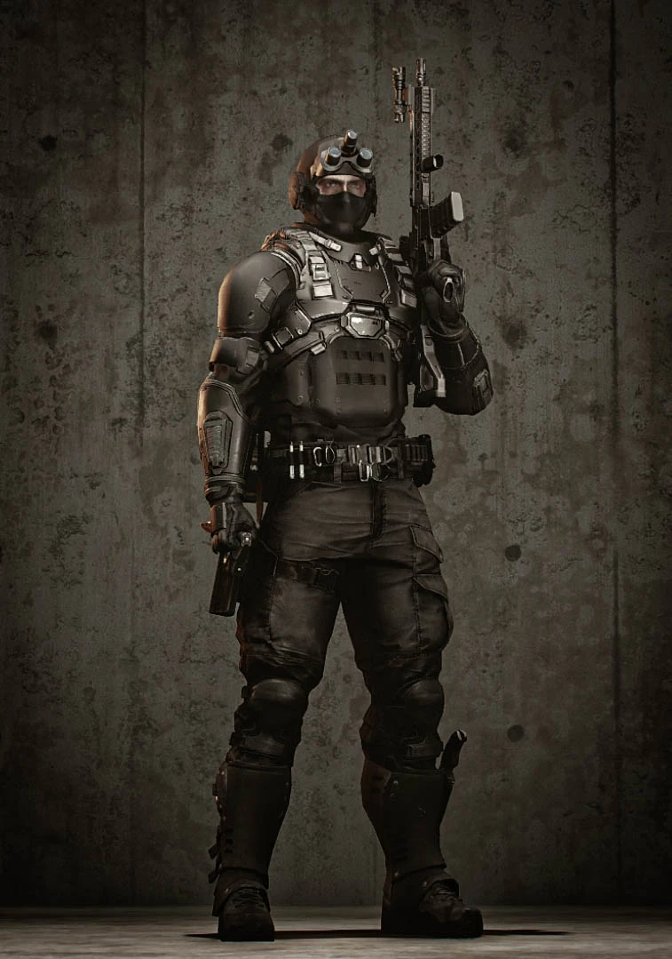 modern soldier concept art