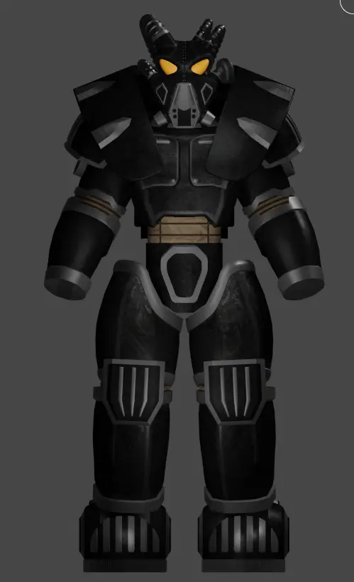 Enclave Remnant Power Armor Wip Added Detailing To Textures At Fallout 