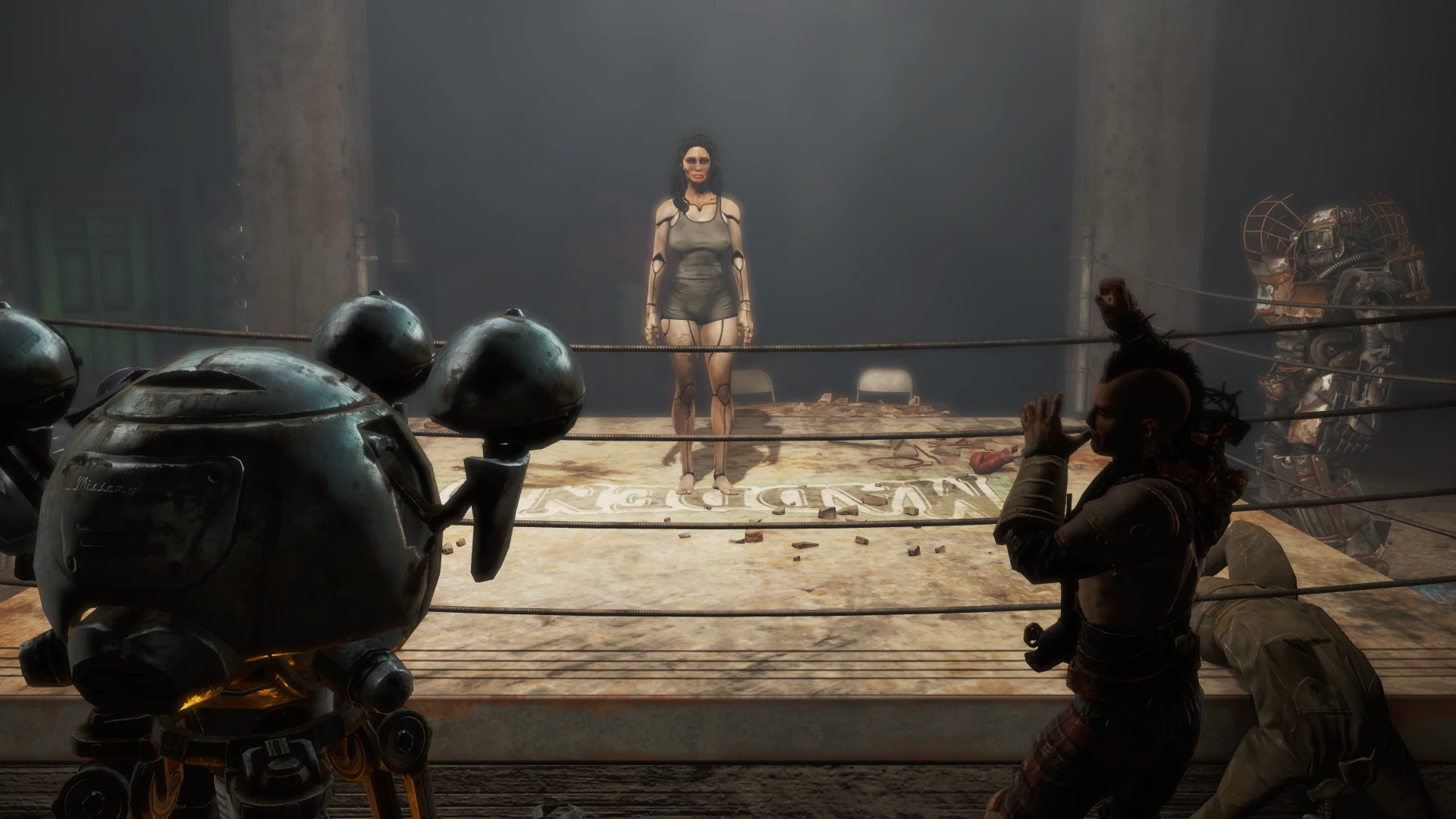 In the boxing gym at Fallout 4 Nexus - Mods and community