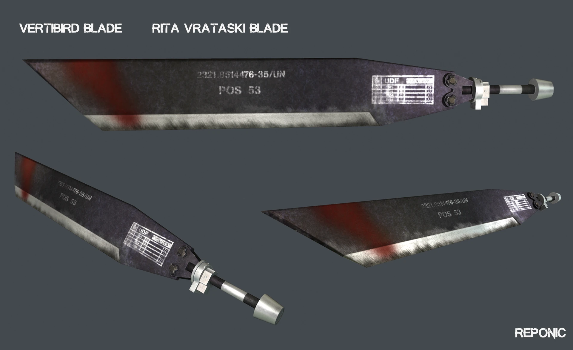 Rita Vrataski sword from edge of tomorrow WIP.