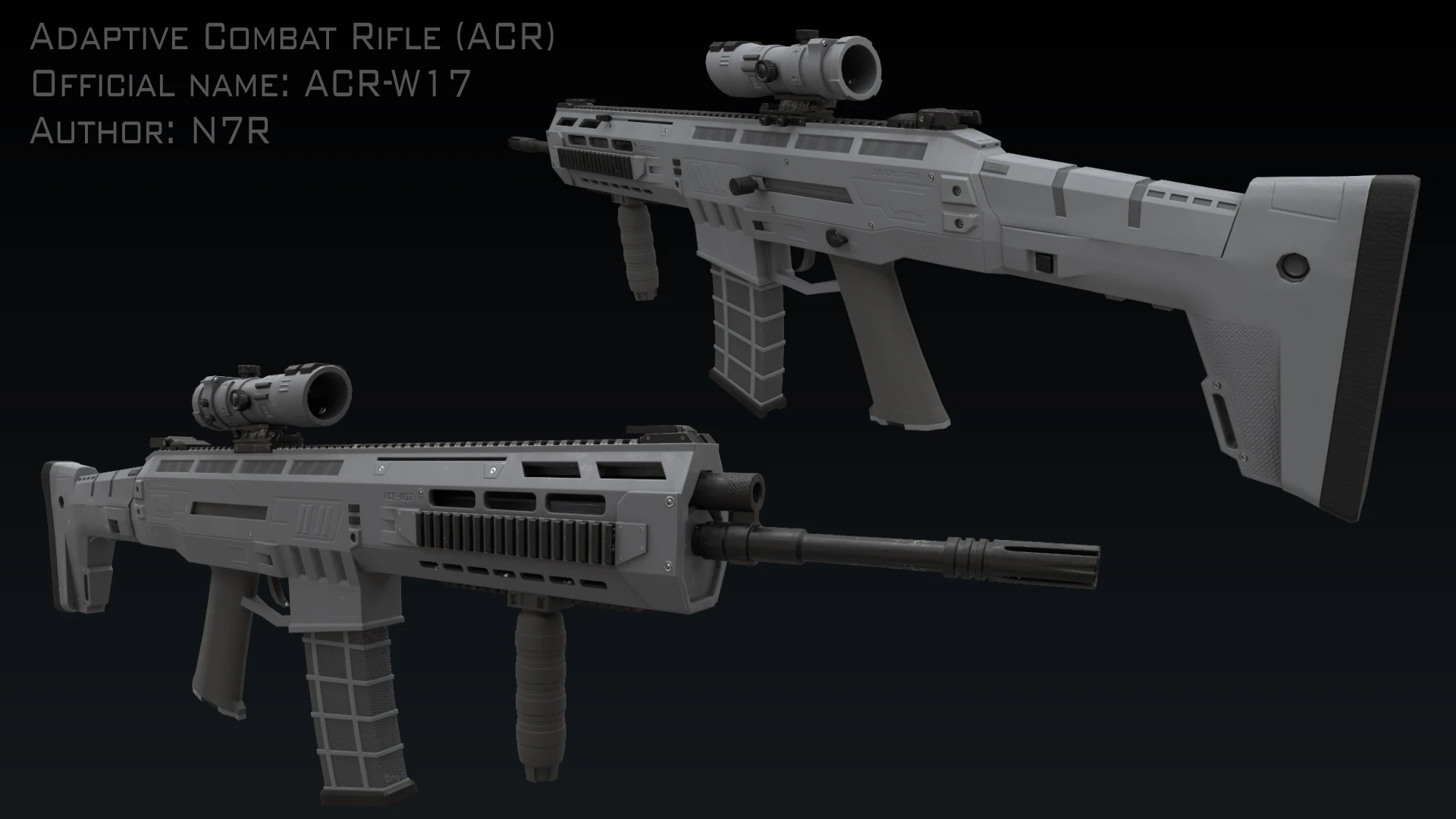 Fictional variant based off the Adaptive Combat Rifle.