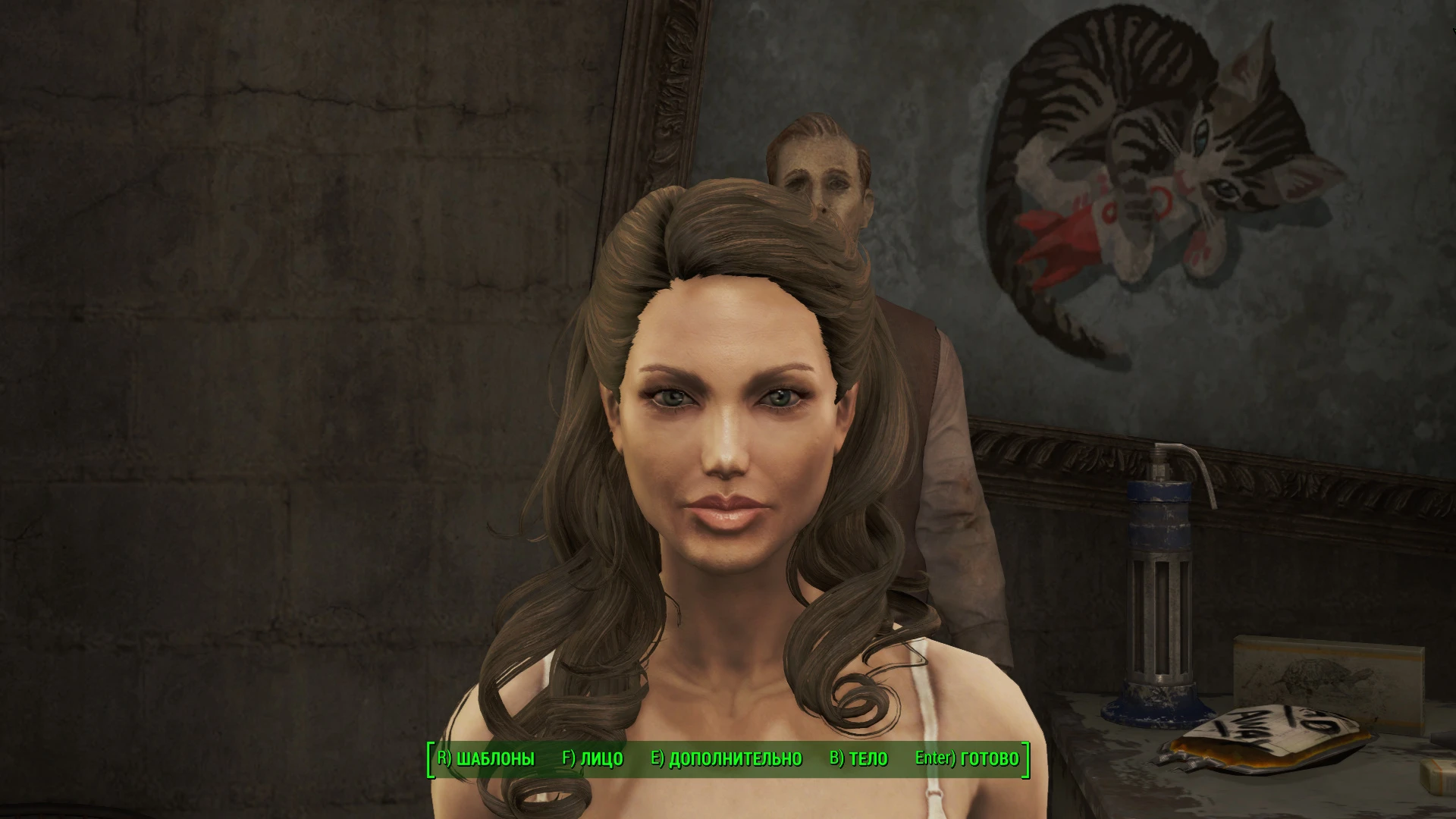 CharmlessRogue on X: Close up of my latest character creation. Angelina  Jolie in @Fallout 4. #Fallout4  / X