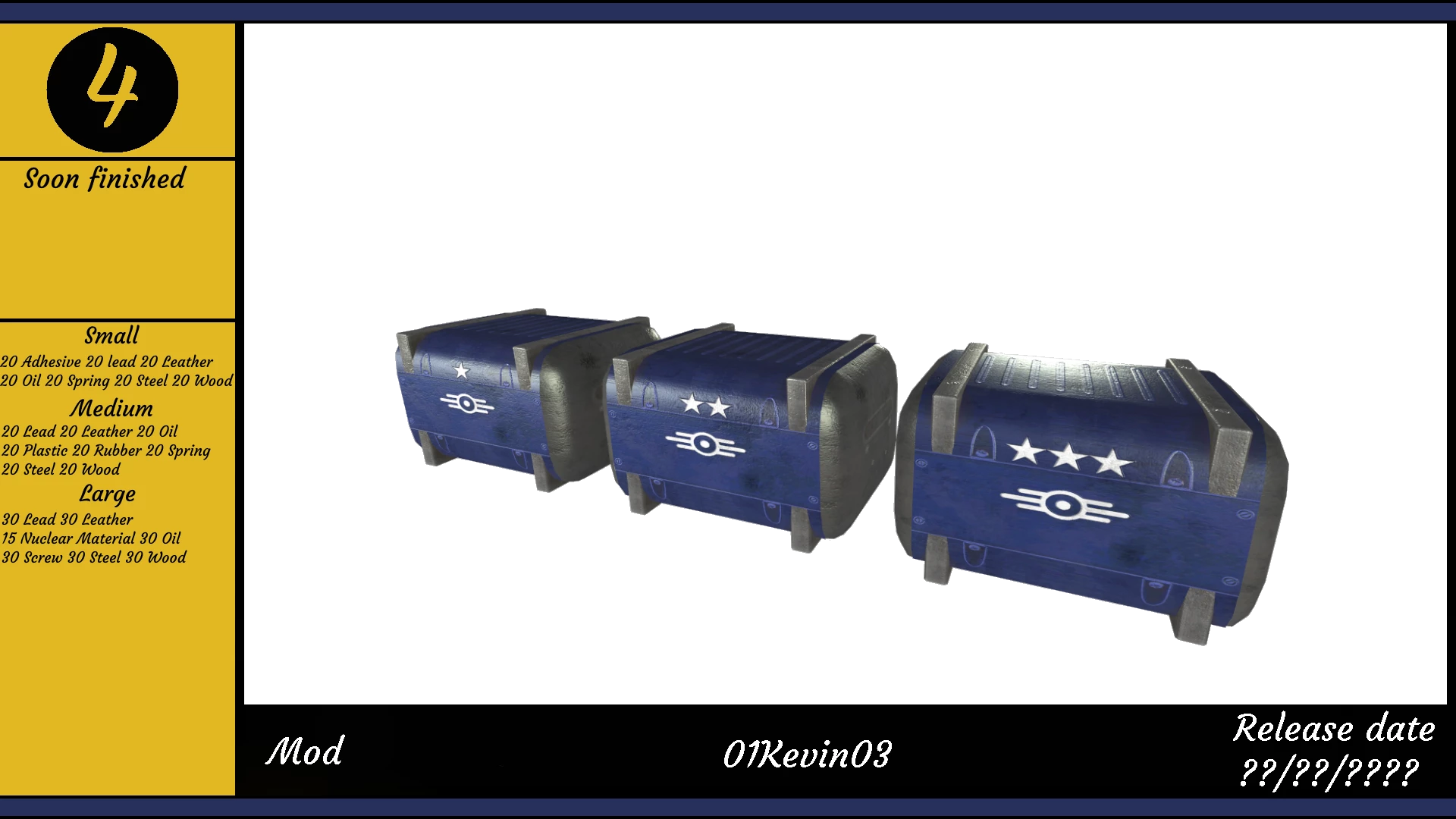 Vault-Tec Supply Pack soon finished Vault-Tec Supply Pack soon finished