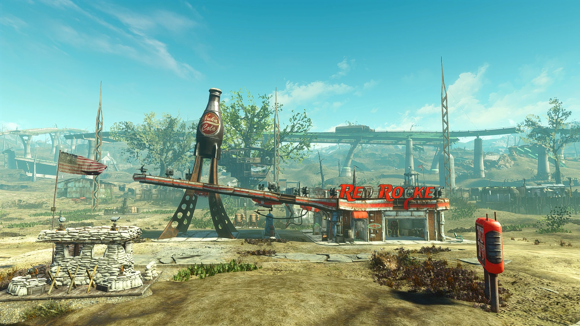 Fallout 4 дом для игрока в гараже красная ракета 81 фото