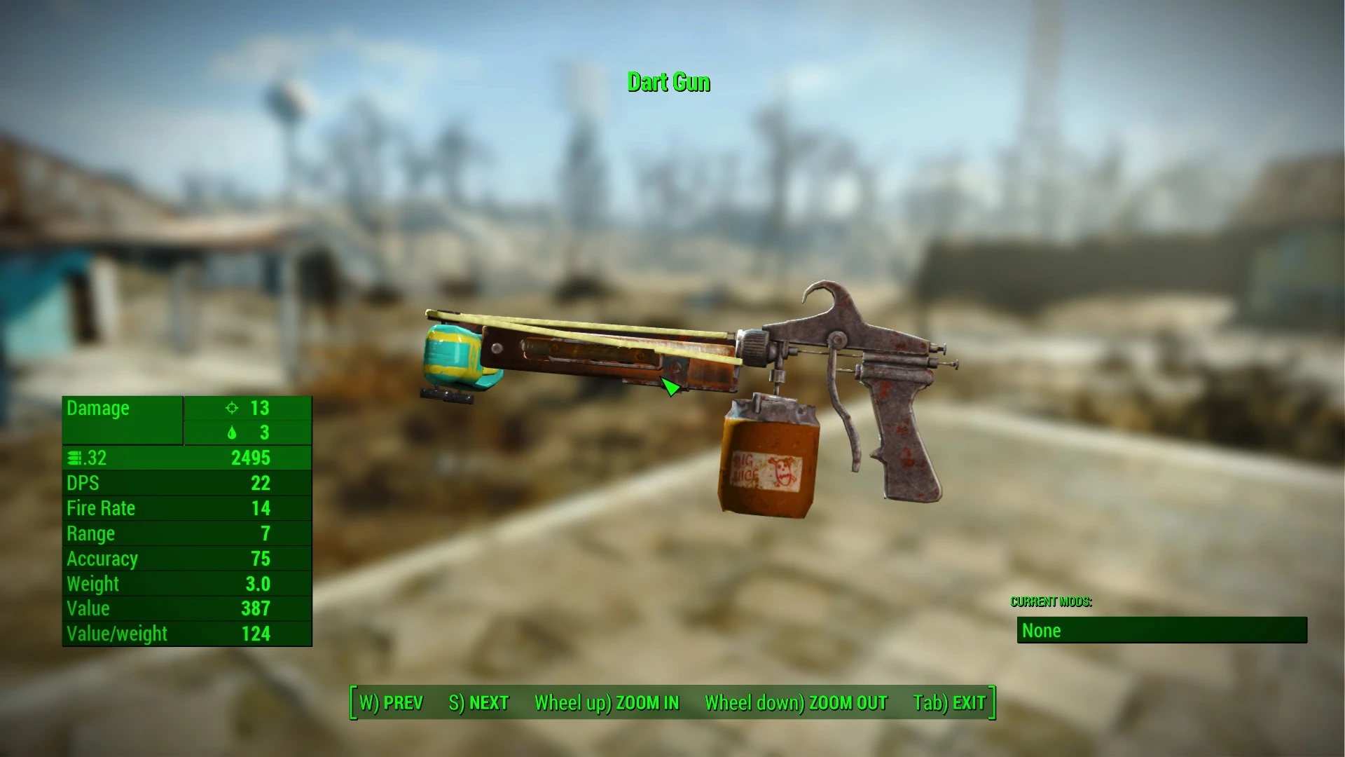 Fallout 3 Dart Gun WIP 1 at Fallout 4 Nexus - Mods and