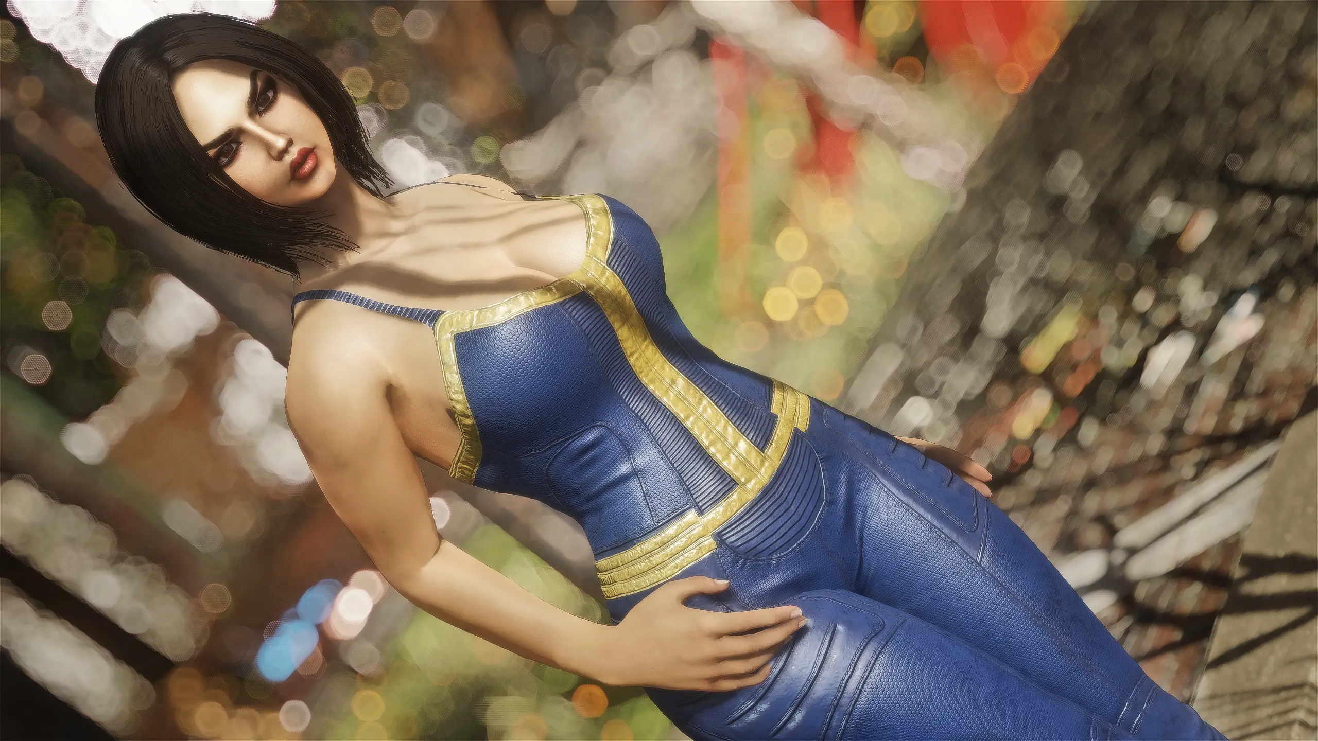 Unzipped vault suit для fallout 4 фото 11