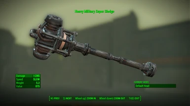Flipdark's Weapon Mods- FO3 Super Sledge In-Game