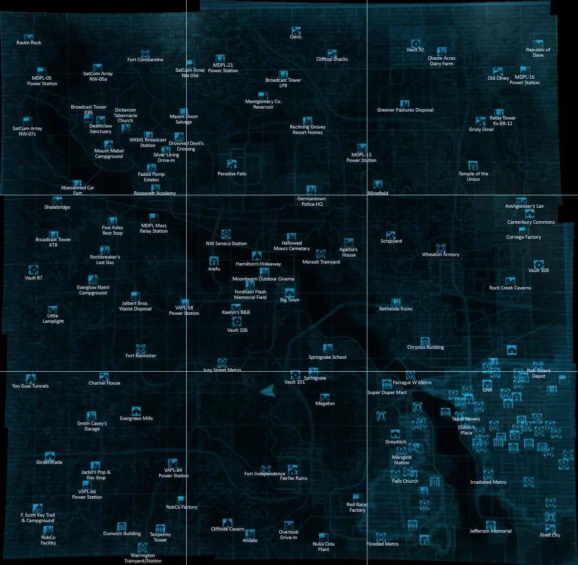 Real-Life Fallout 3 Map at Fallout 3 Nexus - Mods and community