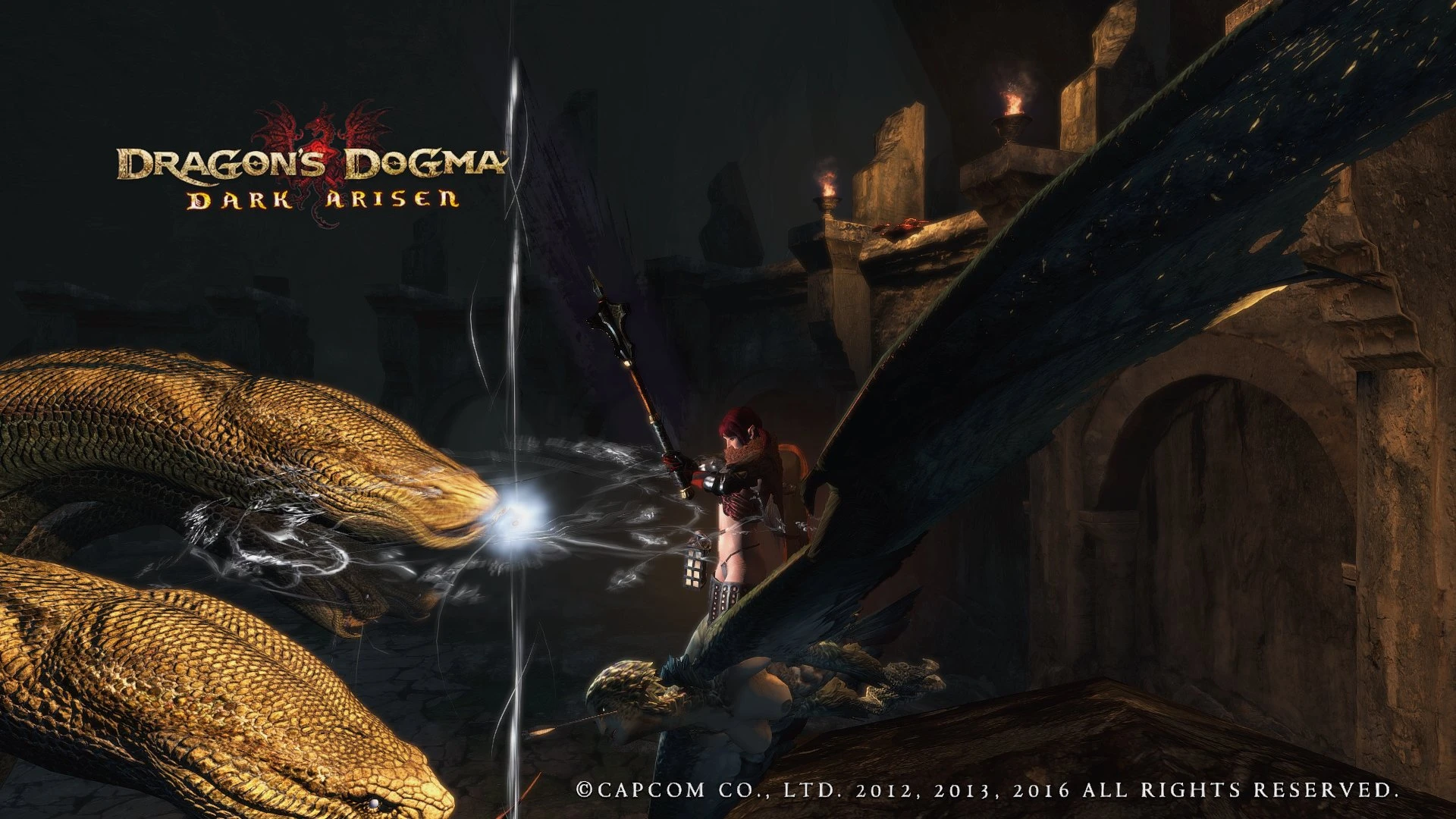 Драгон догма 2 моды. Dragon's Dogma Dark Arisen (2013) гидра. Гидра Dark Arisen. Dragon's Dogma Dark Arisen белый ящер.
