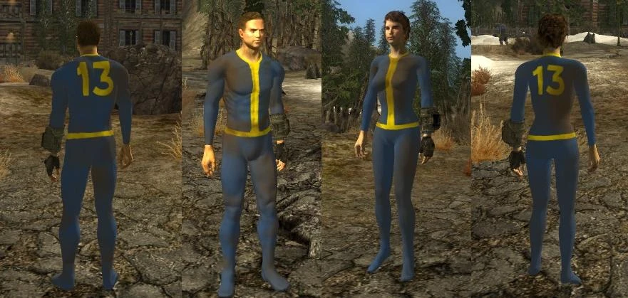 Classic and Fallout 4 style vault suits Back at Fallout New Vegas