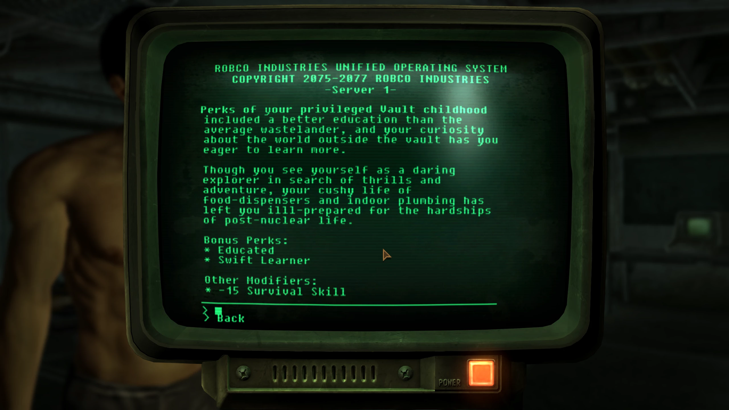 Mojave Alternative Start - Vault Dweller Bonuses Mojave Alternative Start - Vault Dweller Bonuses
